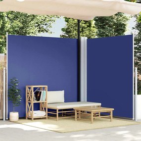 Toldo lateral retrátil 220x600 cm azul