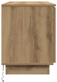 Gabinete de TV Carvalho Artesanal 100x38x49 cm Madeira Engenheirada