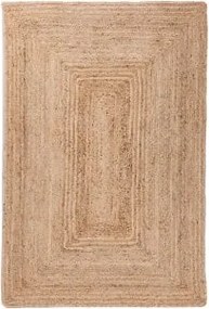 Alfombra Retangular Em Juta Natural Tempo 120 X 180 Cm - Sklum