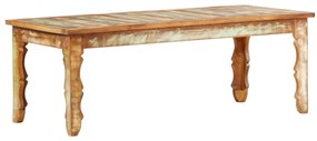 Mesa de centro 110x50x40 cm madeira recuperada maciça