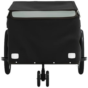 Reboque para bicicleta 30 kg ferro preto e cinza