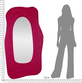 ESPELHO DE PAREDE DAFNE 90X4X165 CM FUXIA