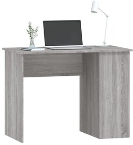 Secretária 100x55x75 cm derivados de madeira cinzento sonoma