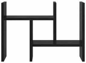 Organizador de Mesa Carvalho Preto 50x15.5x35.5 cm Madeira de Engenhar
