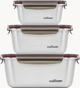 Recipiente para alimentos Cuitisan Flora, conjunto de 3