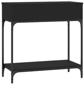 Mesa consola 75x34,5x75 cm derivados de madeira preto
