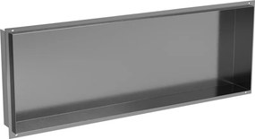 Mexen X-Wall-NR prateleira de embutir sem flange 90 x 30 cm, cinza arma escovado - 19E1903010