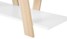 Conjunto de escritório em branco e madeira clara ESCALANTE/FRISCO Beliani