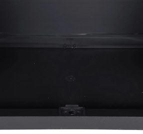 Móvel de arrumação para exterior 65x37x165 PP cinzento e preto