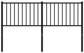 Cabeceira de cama 160 cm metal preto