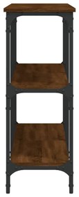 Mesa consola 150x29x75 cm derivados madeira carvalho castanho