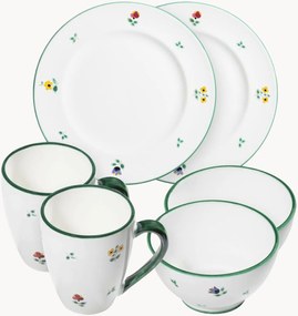 Conjunto de pequeno-almoço artesanal Streublumen, conjunto de 6