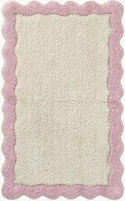 Tapete de banho de algodão Scallop