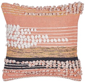 Conjunto de 2 almofadas decorativas em algodão laranja 45 x 45 cm DEUTZIA Beliani