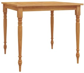 3pcs conj.jantar p/jardim c/almofadões cinza-escuro teca maciça