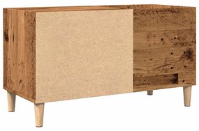 Armário p/ discos 84,5x38x48 cm derivados madeira madeira velha