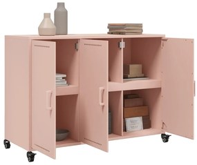 Aparador 100,5x39x72 cm aço rosa