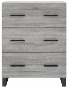 Armário alto 69,5x34x180 cm derivados de madeira sonoma cinza