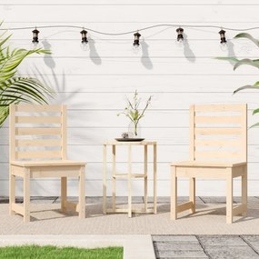 Cadeiras de jardim 2 pcs 50x48x91,5 cm pinho maciço