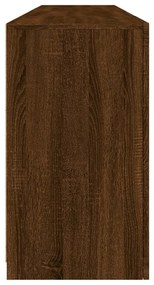 Aparador com luzes LED 164x37x67 cm carvalho castanho
