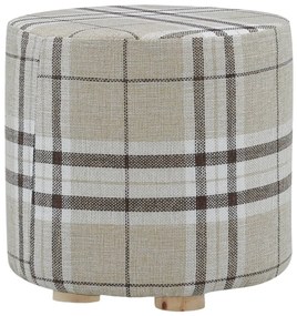288034 vidaXL Stool Block Fabric Round