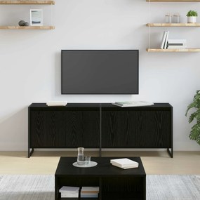 vidaXL Gabinete para TV Carvalho Preto 140 x 36 x 49.5 cm