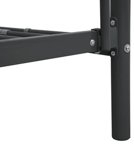 Estrutura de beliche 140x200/90x200 cm metal preto