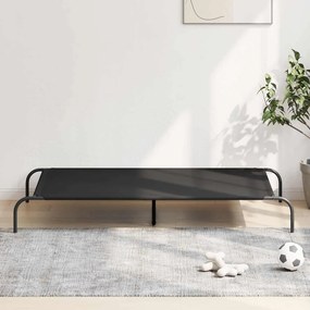 Cama para cães elevada 150x90x20cm tecido oxford e aço preto