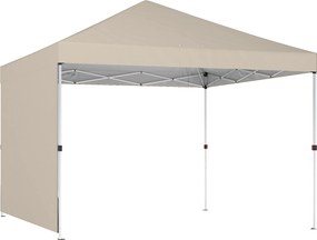 Outsunny Gazebo 3x3 m Impermeável para Jardim e Festas ao Ar Livre Bege | Aosom Portugal