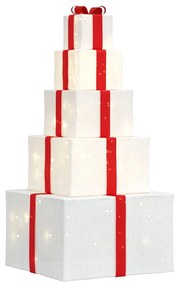 Decoração de Natal caixa de presente 250 LED branco quente