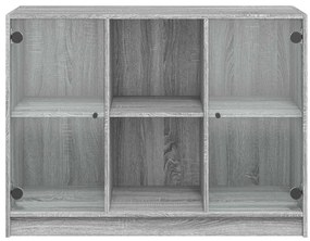 Aparador 102x37x75,5 cm derivados de madeira cinzento sonoma