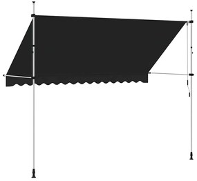 Toldo retrátil manual 350 cm antracite