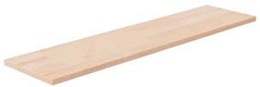 vidaXL Prateleira 80x20x1,5 cm carvalho maciço não tratado