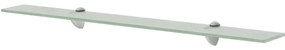 Prateleira flutuante vidro 80x10 cm 8 mm