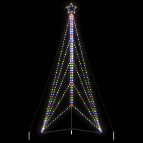 LED Árvore de Natal 615 LEDs Coloridos 404,5 cm