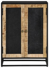 Aparador com 2 portas 55x35x75 cm mangueira maciça/ferro