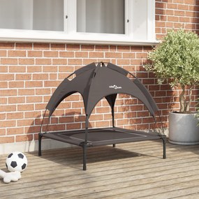 Cama Elevada para Cachorro Castanha Poliéster, Metal Médio