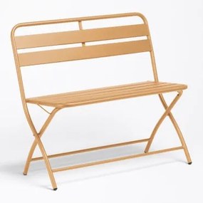 Banco De Jardim Dobrável Janti 90 Cm Mostaza - Sklum