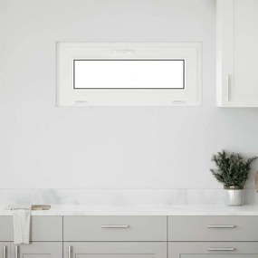 vidaXL Janela de porão RISOR 90x40 cm basculante 2 vidros branco