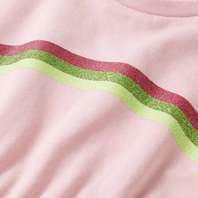 Vestido de criança com cordão rosa-claro 92