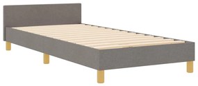 Estrutura de Cama vidaXL Taupe 100x200 cm Tecido