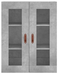 Armário alto 69,5x34x180 cm derivados de madeira cinza cimento