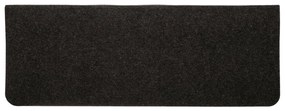 Tapetes de escada autoadesivos 15 pcs 65x24,5x3,5 cm preto