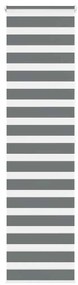 vidaXL Cortina de zebra 65x200 cm largura do tecido 60,9 cm poliéster