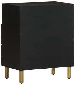 Mesa de cabeceira 50x33x62 cm derivados de madeira preto