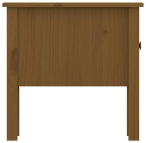 Mesas de apoio 2 pcs 50x50x49 cm pinho maciço castanho mel