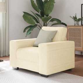 Poltrona 60 cm tecido corduroy creme