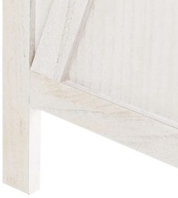 Biombo com 4 painéis em madeira branca 170 x 163 cm RIDANNA Beliani