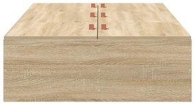 Cama de Armazenamento em Carvalho Sonoma 75x190 cm em Madeira Engenhar