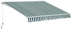 Toldo Manual Dobrável de Alumínio Toldo para Varanda com Ângulo Ajustá
